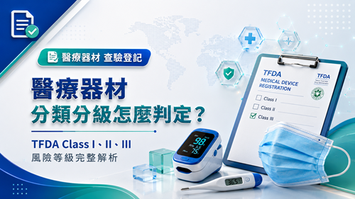 1.醫療器材分類分級怎麼判定？TFDA Class I、II、III風險等級完整解析_調整